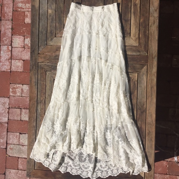 🌿 Spell Ophelia Lace Skirt • Size XS - Picture 2 of 10